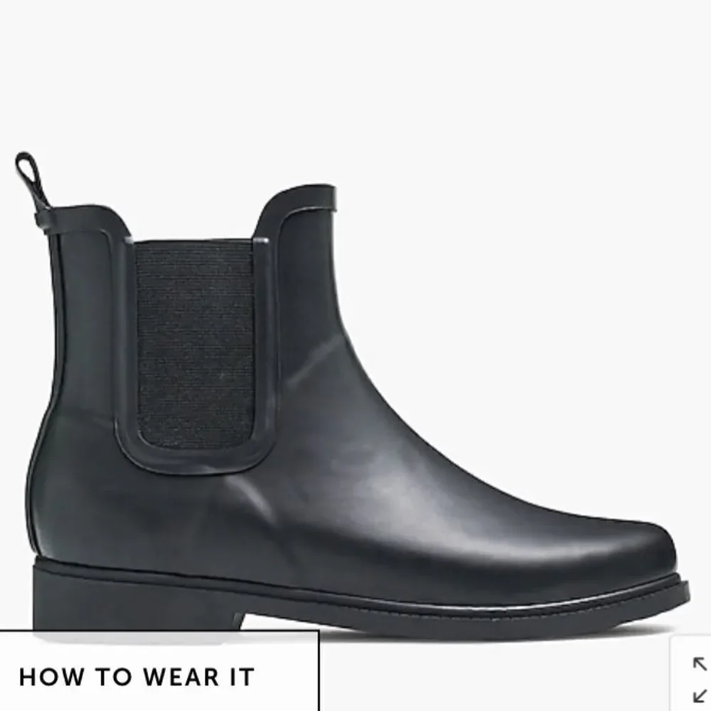J. Crew Factory Chelsea rain boots Item AA538*